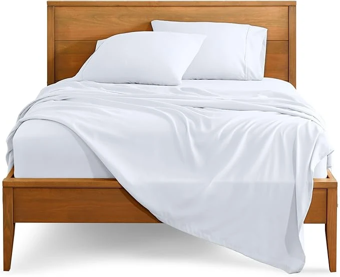 Safe Bare Home Full XL Sheet Set – 1800 Ultra-Soft Microfiber Full Extra Long Bed Sheets – Double Brushed – Deep Pockets – Easy Fit – 4 Piece Set – Bedding Sheets amp Pillowcases Full XL White Innovative