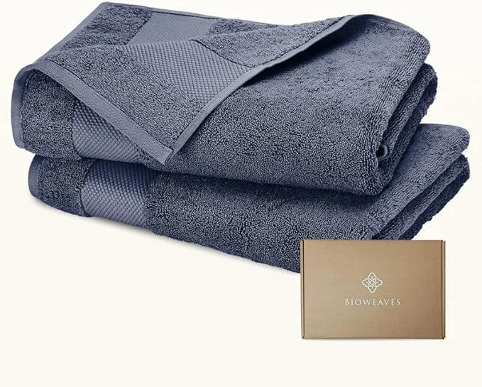 Fashionable BIOWEAVES Organic Cotton 700 GSM Luxury Bath Towels Genuine