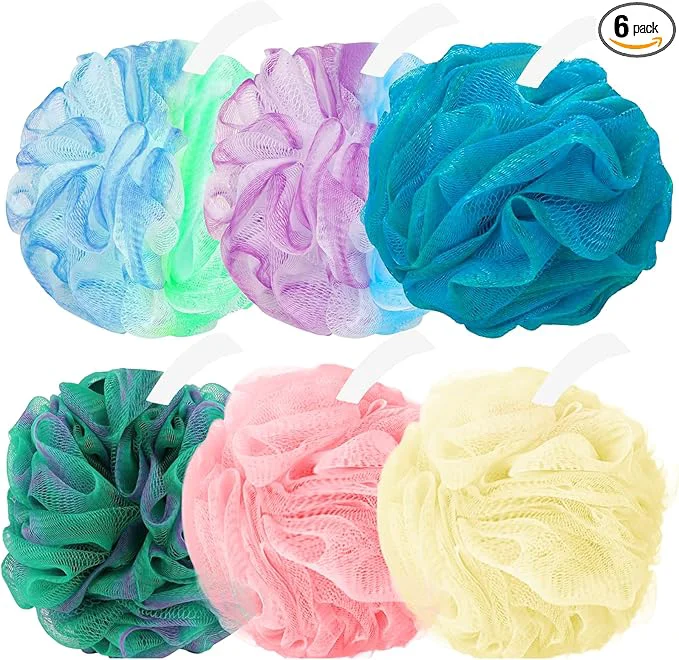 Pure Amazerbst loofah 6 Pack Shower loofah loofah Sponge Bath Sponge Body Scrubber Proven