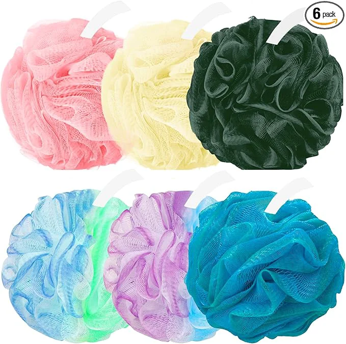 Stylish Amazerbst loofah 6 Pack Shower loofah loofah Sponge Bath Sponge Body Scrubber Sustainable