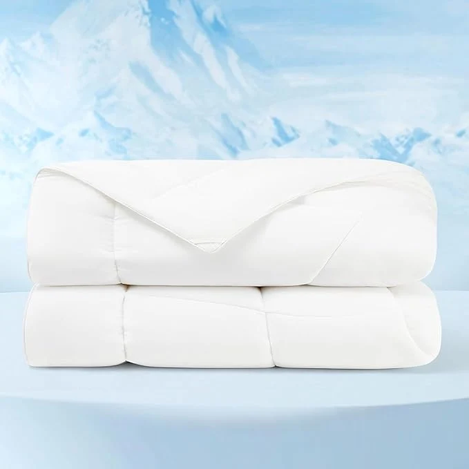 Top-Quality Bedsure Cooling Comforter Twin – Cooling Blankets for Hot Sleepers Lightweight Comforter for Summer with Dual-Sided Cool Tech Soft Breathable Cold Blanket for Sleeping White 68×88 Inches Trendy