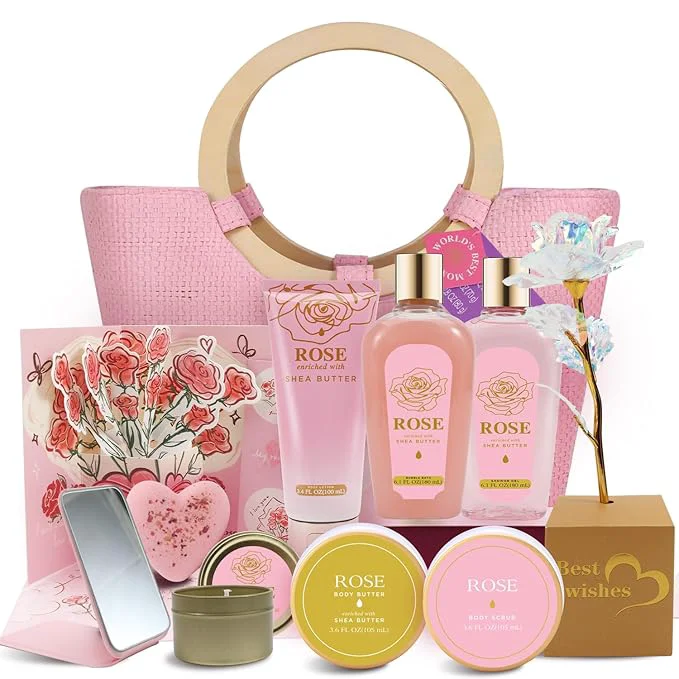 High-Quality Spa Luxetique Gift Baskets for Women Mothers Day Gifts for Mom Relaxing Bath Elite