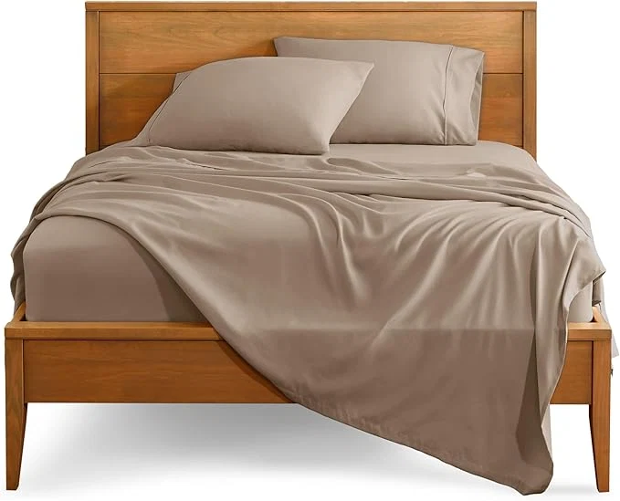 Breathable Bare Home Split Head Flex King Sheet Set – 1800 Ultra-Soft Microfiber Bed Sheets – Double Brushed – Deep Pockets – Easy Fit – 4 Piece Set – Bedding Sheets amp Pillowcases Pebble Effective