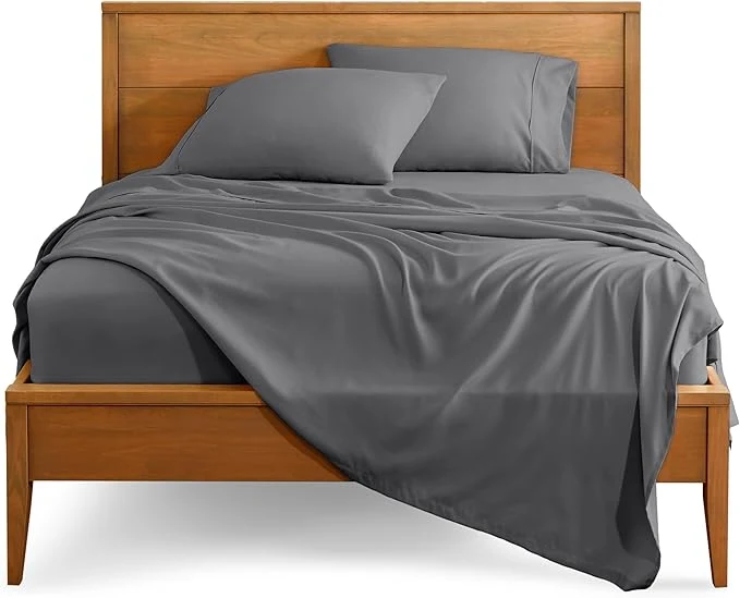 Exceptional Bare Home Twin Sheet Set – 1800 Ultra-Soft Microfiber Twin Bed Sheets – Double Brushed – Deep Pockets – Easy Fit – 3 Piece Set – Bedding Sheets amp Pillowcases Twin Grey Excellent