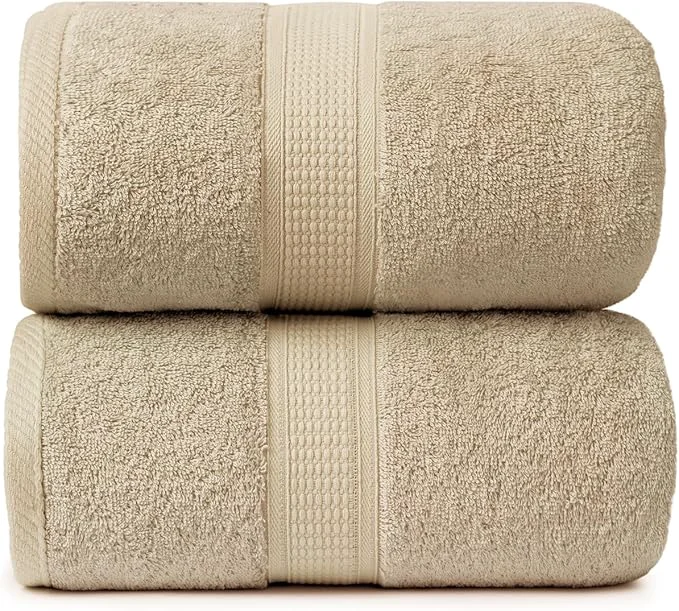 Expertly Made Ariv Premium Jumbo Bath Towels Pack of 2 Beach Towel Extra-Large Bath Sheets Smart