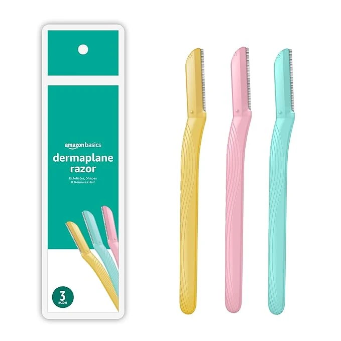 Recyclable Amazon Basics Women’s Dermaplaning Tool Peach Fuzz Remover Facial Hair Removal Minimalist