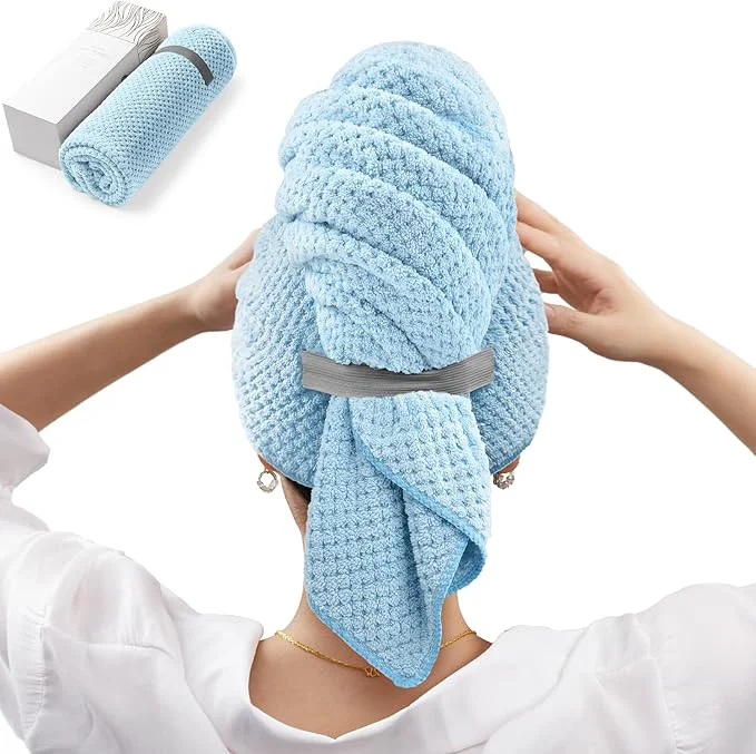 Organic YFONG Large Hair Towel Wrap for Women Super Absorbent Microfiber Hair Towel Exclusive