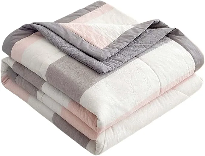 Lightweight Summer Bedspread Quilt Coverlets Bedding Set Queen King Size Air Conditioning Comforter Blanket Skin-friendly Soft Breathable Geometric Pattern Bedding Coverlet For All Season Color 8 Specialty