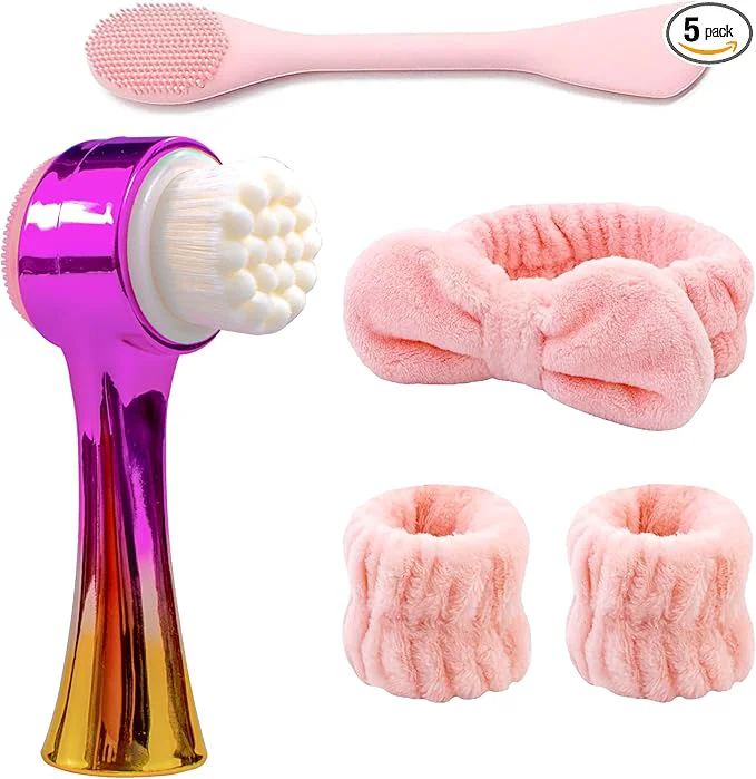 Breathable Facial Cleansing Brush 2 in 1Double-Sided Facial Cleaning Brush Proven