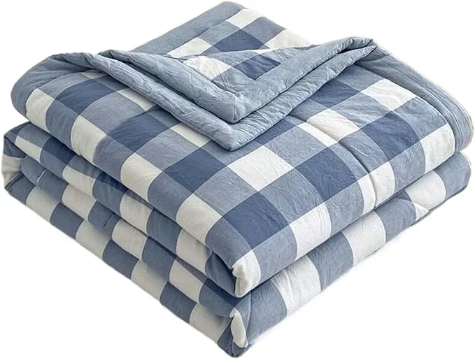 Lightweight Summer Bedspread Quilt Coverlets Bedding Set Queen King Size Air Conditioning Comforter Blanket Skin-friendly Soft Breathable Geometric Pattern Bedding Coverlet For All Season Color 3 Original Design