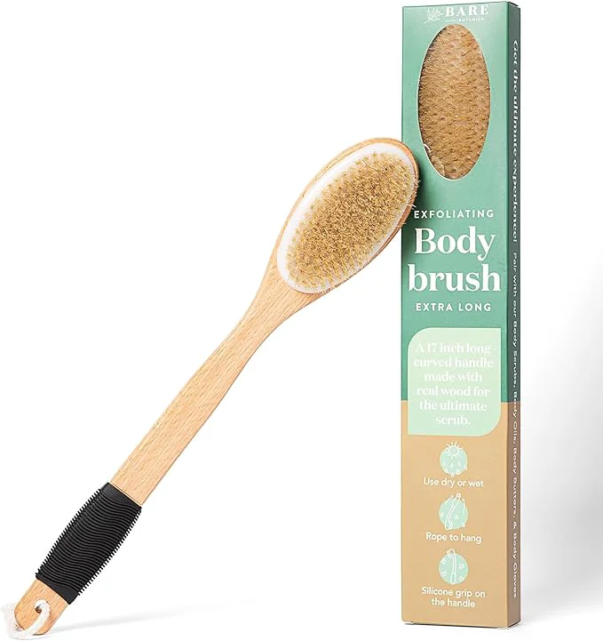 High-Quality Bare Botanics 17 Dry Brushing Body Brush Durable