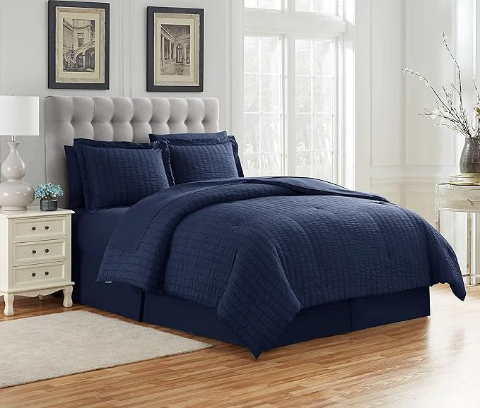 Specialty Comforter Set 8 Piece Bed in a Bag Design Bed Sheets 2 Pillowcases amp 2 Shams Down All Season Warmth Pack of 3 Smooth