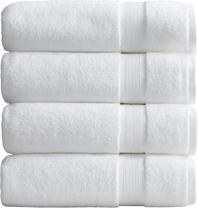 Trusted Springtree Home Luxury Bamboo Rayon Bath Towel Set of 4 35 Bamboo Rayon Natural