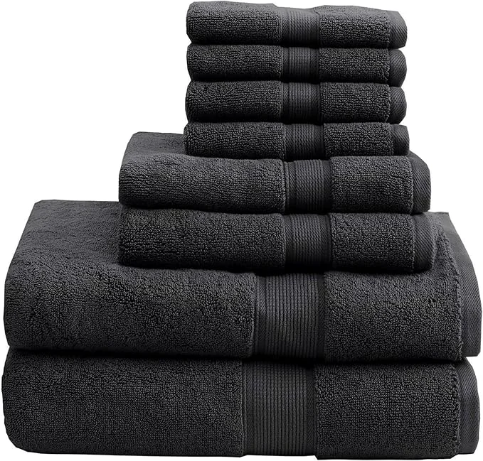 Breathable Madison Park 800GSM Bathroom Towel Set of 8 Cotton Bath Towel Set Innovative