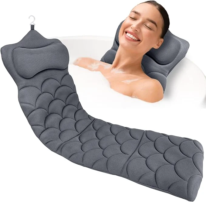 Relaxed REEZEIVI Full Body Bath Pillow Thick Bathtub Cushion Smart