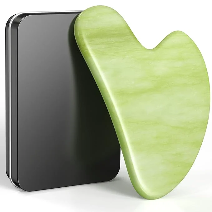 Green Gua Sha Facial Tools Natural Jade Stone Guasha Tool Stylish