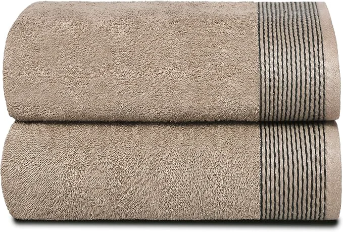 Superior BELIZZI HOME 2 Pack Oversized Cotton Bath Towels 28×55 inches Lightweight
