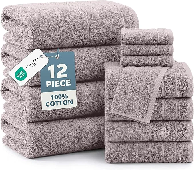 Exclusive Casa Platino Cotton Bathroom Towel Set Consistent