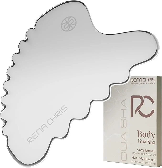 Fine Rena Chris Body Gua Sha Tools Stainless Steel Guasha Tool Manual Massage Versatile