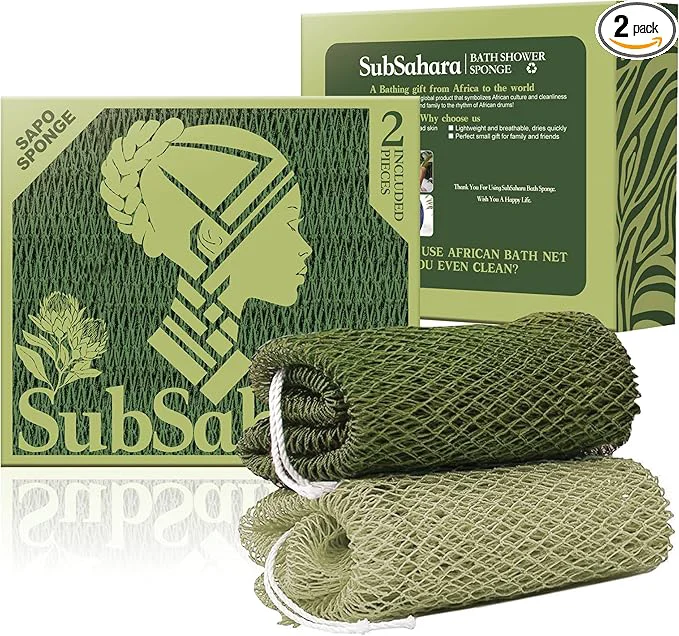 Trendy SubSahara African Net Sponge Flexible