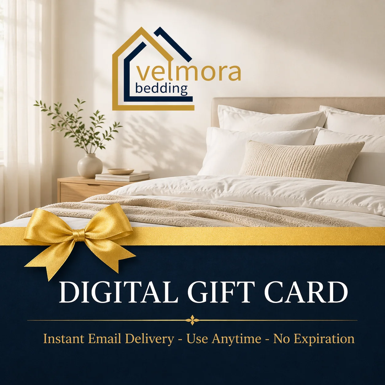 Fashionable velmorabedding Gift Card The Sleep Upgrade Gift Minimalist
