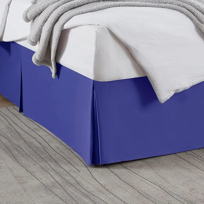 Selected Nestl Royal Blue Bed Skirt Cal King Size – Cal King Bed Skirt 14 Inch Drop – Brushed Microfiber Bed Skirts – Hotel Quality Pleated Bed Skirt – Shrinkage amp Fade Resistant World-Class