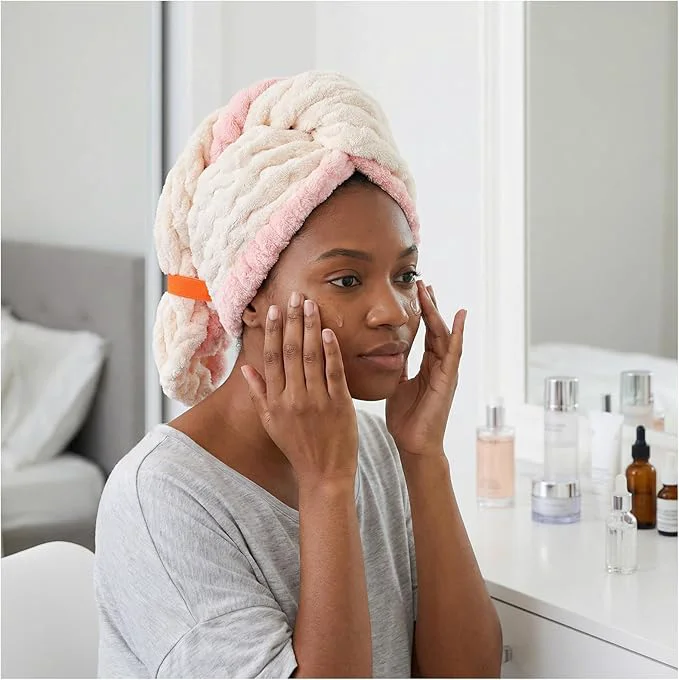 Minimalist Hair Towel Wrap for Women High Absorbency Hair Drying Towel Wrap Lightweight Comfortable