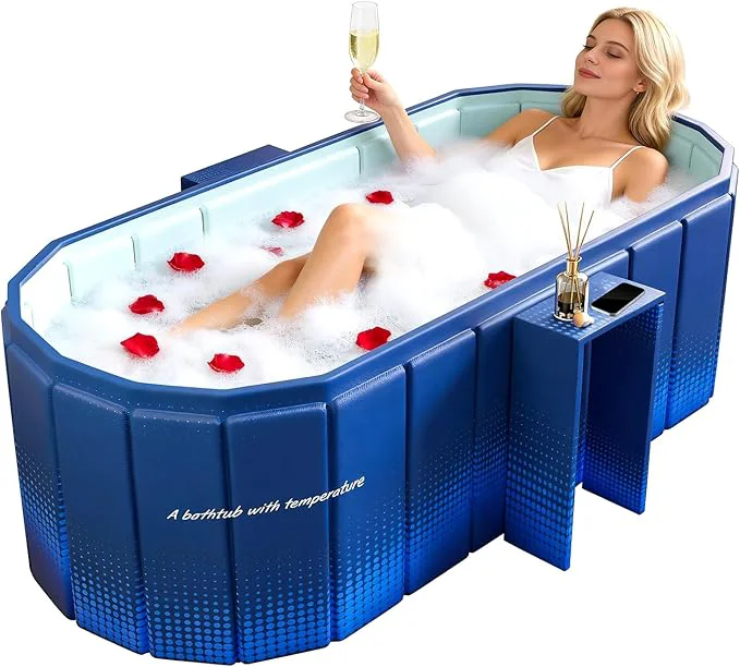 Verified Portable Foldable Bathtub standing Bathtub No Installation Bathroom SPA Recyclable
