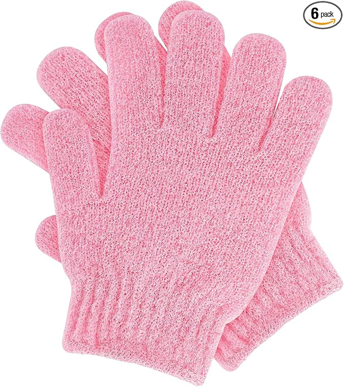 Authentic Sibba 2Pcs Exfoliating Wash Gloves Dual Texture Bath Gloves Reliable