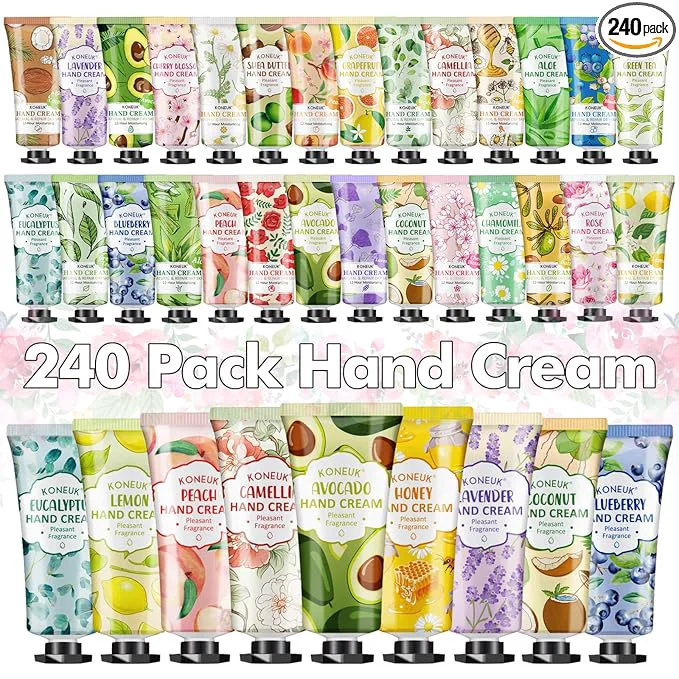 Flexible 240 Pack Hand Cream Set for Women Mothers Day Gifts Bridesmaid Gifts Crafted