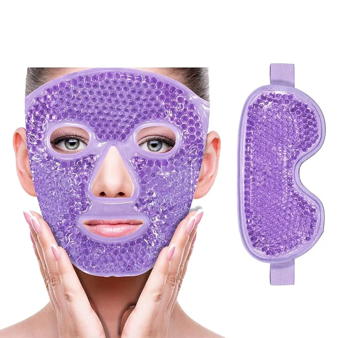 Fashionable ZNÖCUETÖD Cooling Ice Face Eye Mask Relaxed