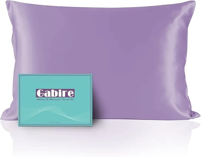 Responsible Mulberry Silk King Size Pillow Cases for Hair and Skin Ultra Smooth Cooling Acne Pillow Case with Hidden Zipper Both Sides Silk Pillow Cases King 20 quot ×36 quot Lavender Consistent