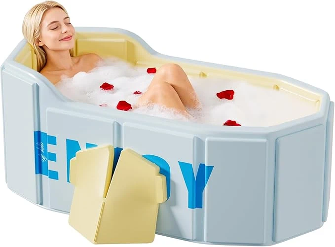 Casual Portable Foldable Bathtub standing Bathtub No Installation Bathroom SPA Reliable