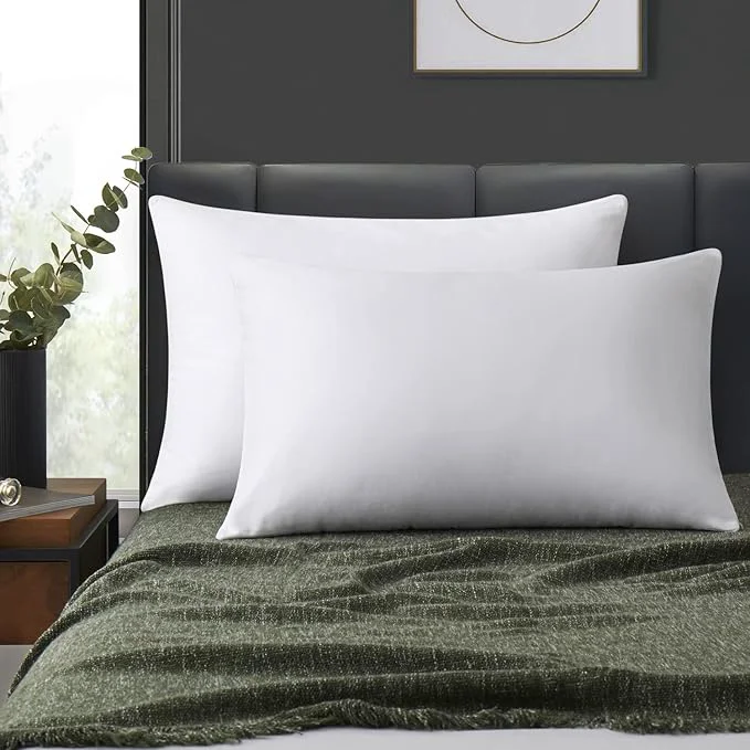 Versatile Cotton Zippered Pillow Cases Queen Size Set of 2 Super Soft amp Breathable Pillow Protectors with Zipper White Pillow Case Covers 20×30 Inches Crafted