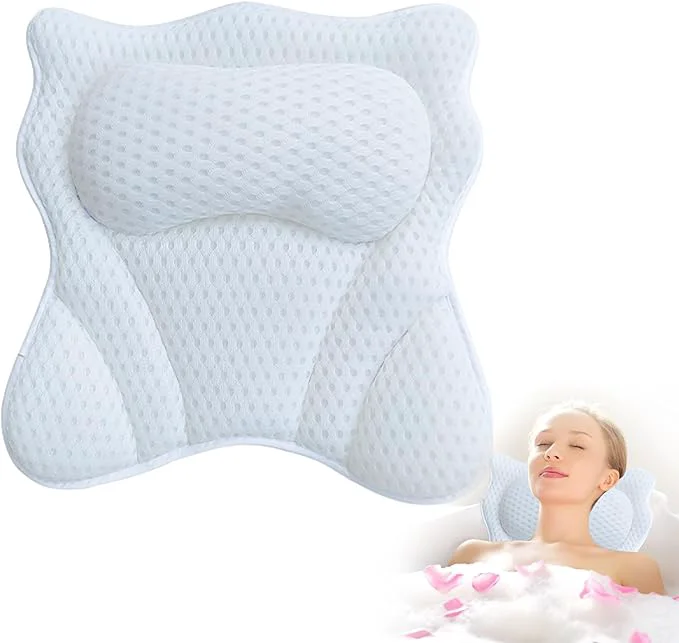 Detailed Bath Pillow Ergonomic Bathtub Pillows Organic
