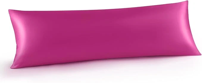 Consistent INFIIXSO Body Pillow Cover with Zipper Luxury Mulberry Silk Body Pillow Case 20×54 Inches Ultra Smooth and Soft Cooling Long Pillowcase Gift for Women Men Hot Pink Outstanding