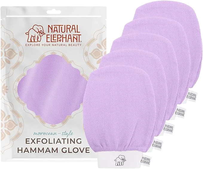 User-Friendly Natural Elephant Exfoliating Hammam Glove Moroccan Kessa Body Scrub Relaxed
