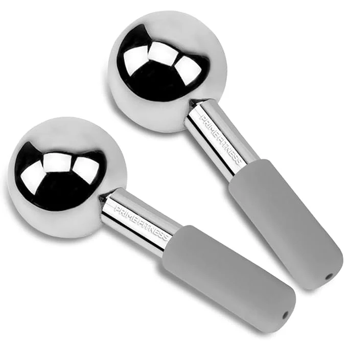 Long-Lasting Ice Globes for Facials Unbreakable Steel Cooling Roller Cryo Sticks for Prestigious
