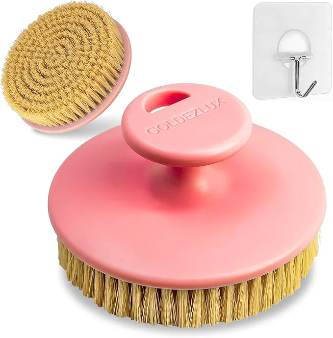 Effective GOLDEZLUX® Dry Body Brush Cruelty- Firm Bristles Exfoliate Promote Smooth Long-Lasting
