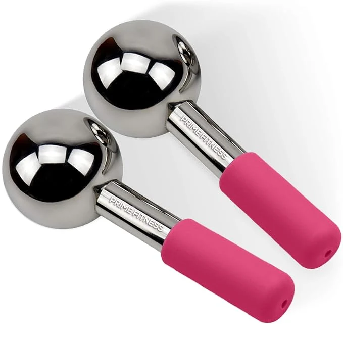 Elegant Ice Globes for Facials Unbreakable Steel Cooling Roller Cryo Sticks for Breathable