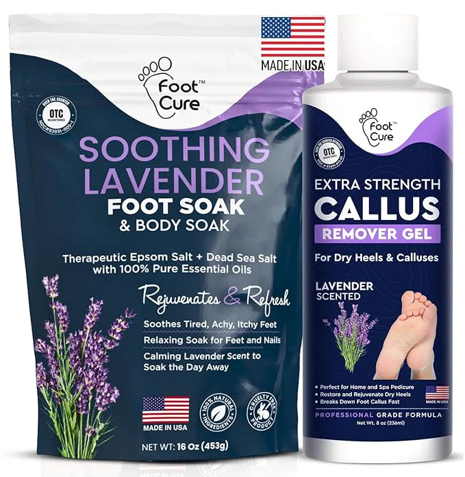 Trendy Lavender Foot Soak Callus Remover Gel Kit Exclusive