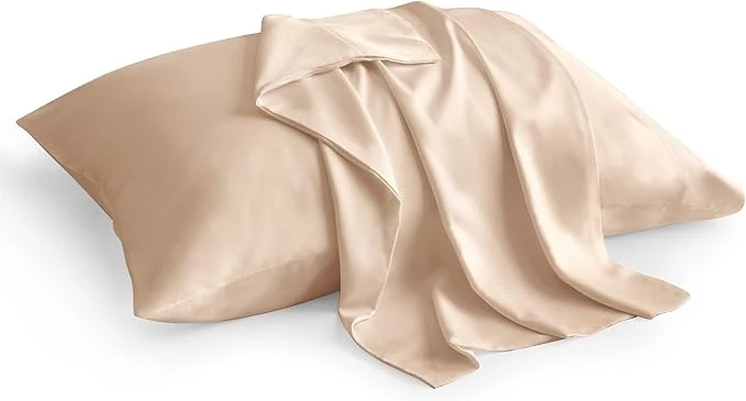 Smart BEDELITE Pillow Cases Standard Size Set of 2 Rayon Derived from Bamboo Cooling Pillow Cases for Hot Sleepers amp Night Sweats Breathable and Silky Soft Envelope Pillowcases Taupe 20 quot x26 quot Stylish