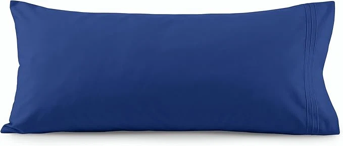 Original Elegant Comfort Luxury Ultra-Soft 1-Piece Body Pillowcase – 1500 Premium Hotel Quality Microfiber Double Brushed – Wrinkle Resistant Body Pillowcase Size Royal Blue Versatile