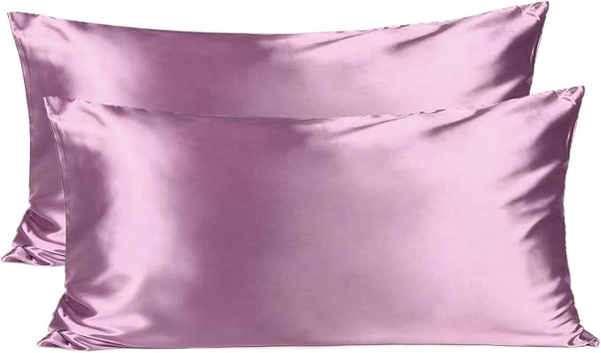 Advanced Yani Satin Pillowcase King Size Pillow Cases Set of 2 – Silk Pillow Cases for Hair and Skin with Zipper Silk Pillow Cases King for 20 quot x36 quot Exquisite Packaging for Women Men Comfortable