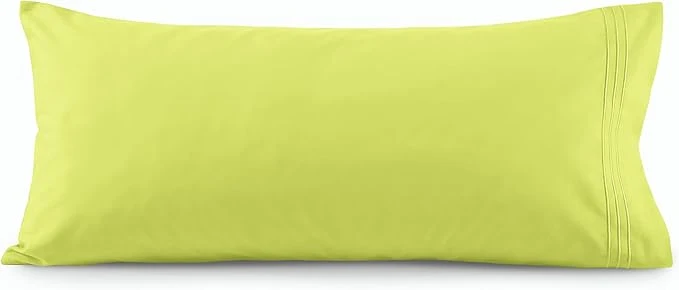 High-Performance Elegant Comfort Luxury Ultra-Soft 1-Piece Body Pillowcase – 1500 Premium Hotel Quality Microfiber Double Brushed – Wrinkle Resistant Body Pillowcase Size Lime Fashionable