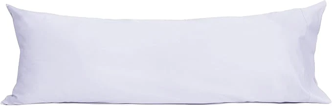 Lightweight Sunflower Body Pillowcase Cotton Long Pillow Cover Case Envelope Closure 1 Pack 20×54 inches Light Purple Soft and Breathable Healthy