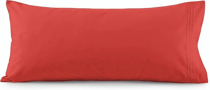 Environmentally Friendly Elegant Comfort Luxury Ultra-Soft 1-Piece Body Pillowcase – 1500 Premium Hotel Quality Microfiber Double Brushed – Wrinkle Resistant Body Pillowcase Size Rust Relaxed