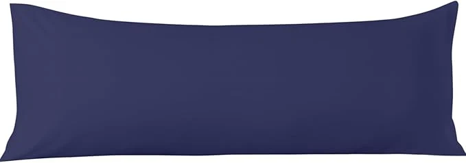 High-Performance Comfort Beddings Body Pillowcase Organic Cotton 720 Thread Count Sateen Soft Cooling Blue 1-Pack Hidden Zipper Closure Hotel Quality Fade amp Shrink Resistant 20 x 72 Inches Authentic