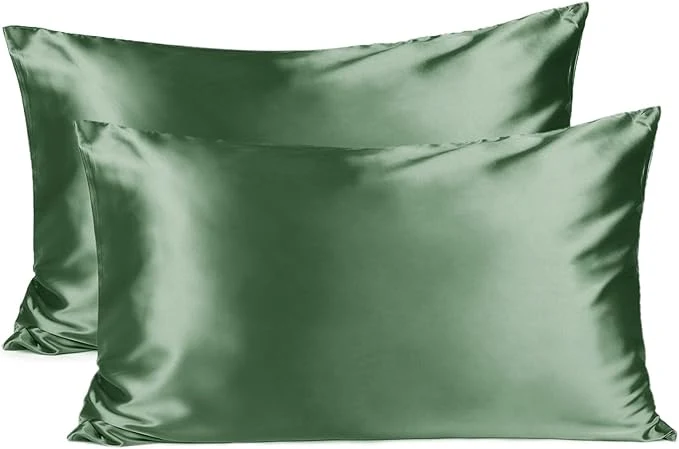 Luxury YANI Satin Pillowcase for Hair and Skin Care Silk Pillowcase 2 Pack Standard 20inch X26 39 39 Size Pillow Cases Set of 2 -Satin Cooling Pillow Covers with Hidden Zipper Floral Print High-Grade