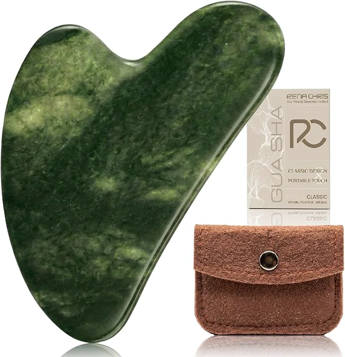 Excellent Rena Chris Gua Sha Facial Tools Natural Jade Stone Guasha Tool Original Design